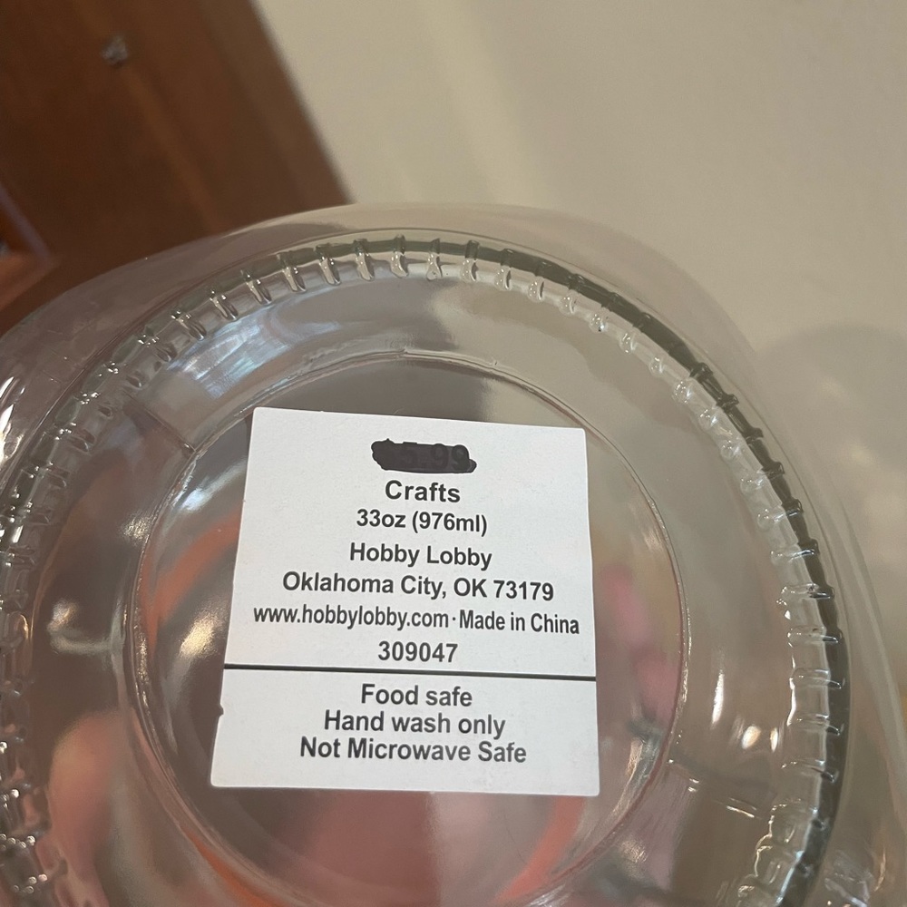 Hobby Lobby Glass Storage Container NWT - Picture 3 of 3